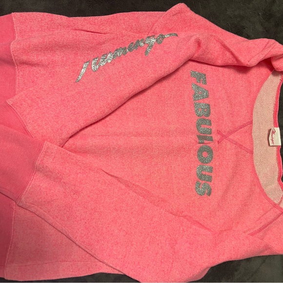 Delirious Pink Off-the-Shoulder Sweater - Picture 2 of 3